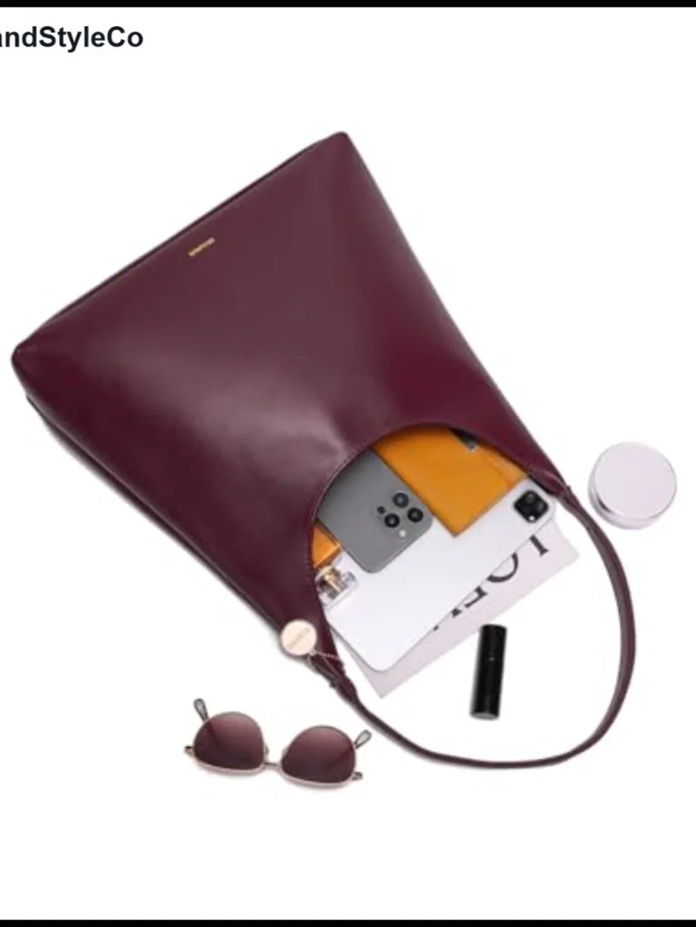 Slouchy Vegan Leather Hobo Shoulder Bag Large Tote Purse